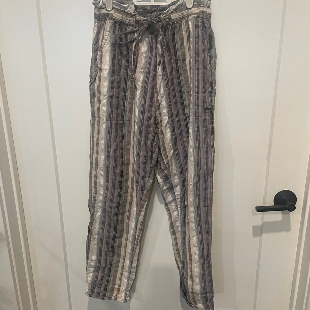 Kavu Striped Pants in Black and White
